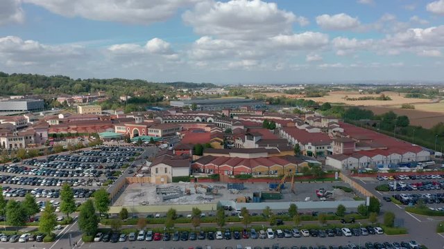 Aerial view. Serravello outlet village