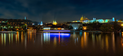 Prague at night, Czech Republic