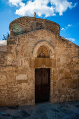 On the outskirts of the village of Chloraka is the church of St. Nicholas, built in Byzantine style. This small church was built by local herders in the 12 century.       