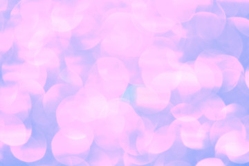 Beautiful Abstract Defocused Sparkle Glitter Lights Background. Soft Pale Pink Lilac Silver. Shine Bokeh Effect. For party, holidays, celebration.