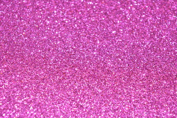 Beautiful Abstract Sparkle Glitter Lights Background. Bright Pink Fuchsia. Shine Bokeh Effect. For...