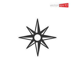 Compass Icon Design Vector Template