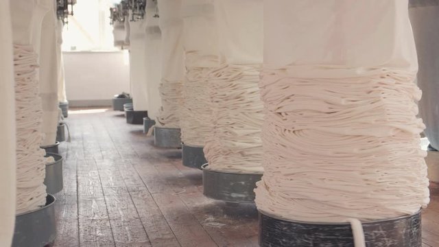 Circular knitting machine in knitting factory