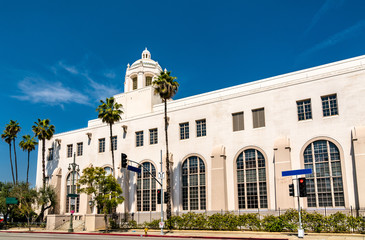 Fototapeta na wymiar Terminal Annex, a historic building in Los Angeles, California