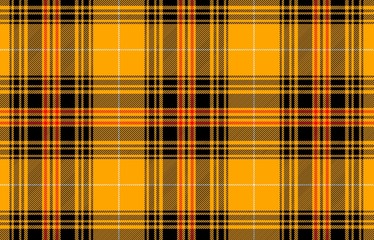 tartan seamless pattern on orange background