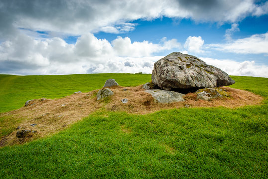 Remnant of a dolmen in Carrowmore megalithic cemetery