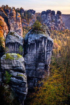 view at the famous bastei hills