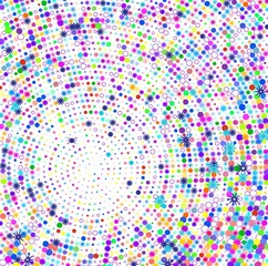 background with colorful confetti