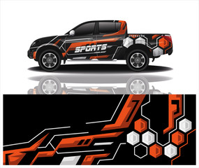 truck car decal wrap design vector © Combo Wrap