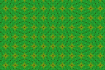 Colored ethnic fabric with a mosaic of shapes   