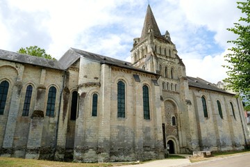 Fototapeta na wymiar Eglise prieurale Notre-Dame de Cunault 