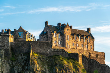 Edinburgh Castle. Historic fortress which dominates the skyline of the city of Edinburgh, Scotland