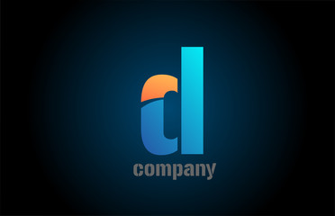 letter d alphabet icon logo shape for business company design