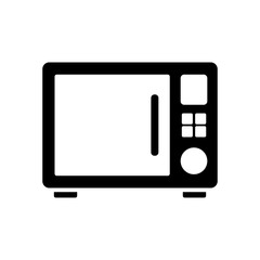 microwave - kitchen appliances icon vector design template