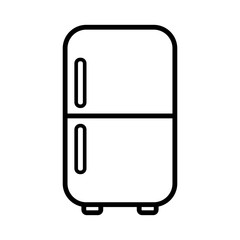 refrigerator - kitchen appliances icon vector design template