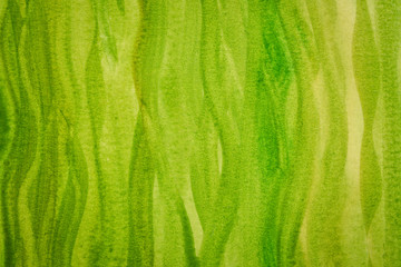 green and yellow watercolor abstract hand painted