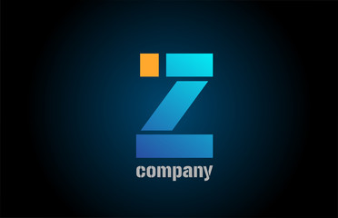 letter z alphabet icon logo shape for business company design
