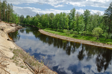 Fototapeta na wymiar Lukh River