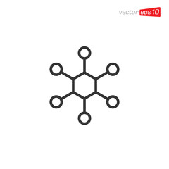 Connection Icon Design Vector Template