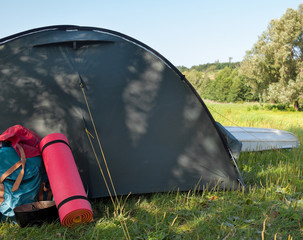 Campsite near the river