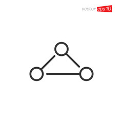 Connection Icon Design Vector Template