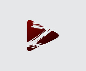 Initial Z Play Logo Icon.  Audio, Video Z Letter Logo