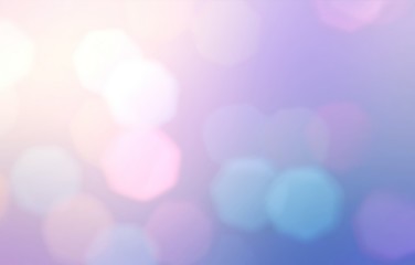 Obraz premium Fantastic delicate holiday glare background. Bokeh blurred pattern. Blue pink lilac lights texture.