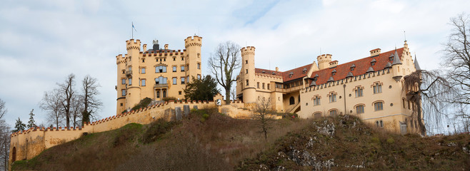 German castle: Hohenschwangau Castle, Germany (large stitched file)