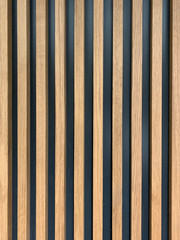 Close up view of wooden panel. - obrazy, fototapety, plakaty