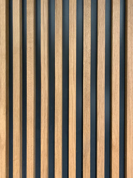 Close up view of wooden panel.