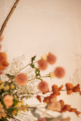 Brown vintage  wedding flower background