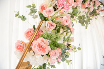 Beautiful  wedding flower background.
