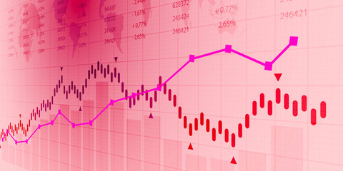 grafico, economia, finanza, azioni, mercato