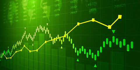 grafico, economia, finanza, azioni, mercato