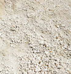 Chalk mining. Chalk hills. Chalk surface.