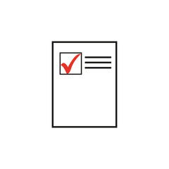 Paper business Icon, Vector Illustration. - Vector