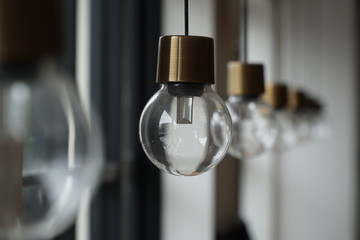 light bulbs in a row