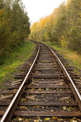 Obraz premium Railway going to the horizon