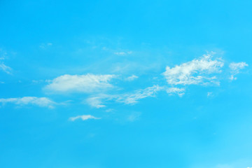 Blue sky with clouds, abstract background, copy space