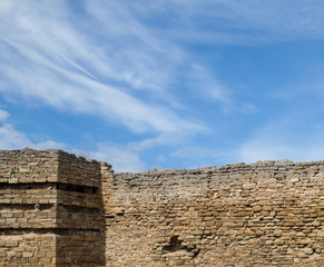 The walls of the old fortress. Akkerman in Ukraine.