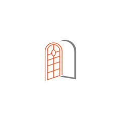 Door logo design vector inspiration