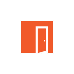 Door logo design vector inspiration