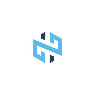 infinity dp initials logo. letter dp logo mark isolated on white background