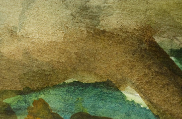 abstract hand drawn watercolor background, raster illustration