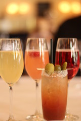 two glasses of champagne