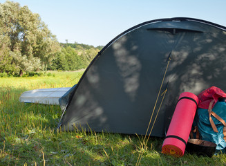 Campsite near the river