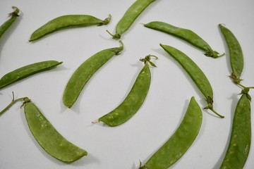 Peas isolated on white background