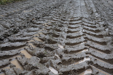 SPUREN TRAKTORREIFEN . TRACTOR TIRES TRACKS © LitterART