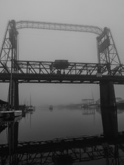 Tacoma's Historic Murray Bridge in Fog