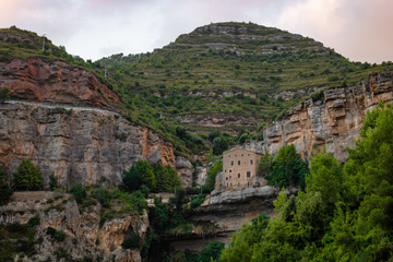 Fototapeta na wymiar Sant Miquel del Fai monastery